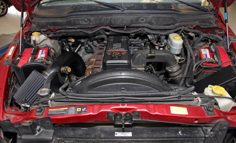 Dodge Ram 3500 Performance Air Intake - K&N Engineering - Blackhawk Induction with DRYFLOW Synthetic Filter - Black - `03-`06